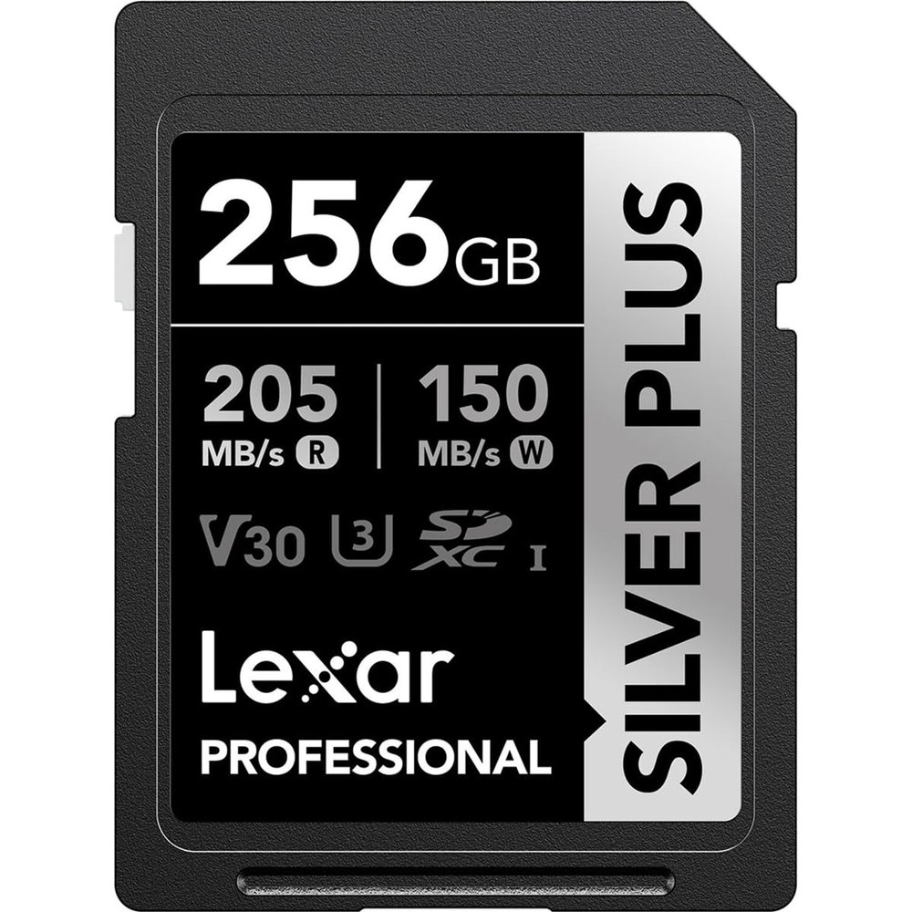 Lexar Professional Silver Plus SDXC UHS-I Card 256GB Memory Card