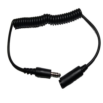 DirectNine Basics Race Radios Direct Radio Communication Cable Coiled Cord for IMSA Male to IMSA Female