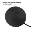 BORTT USB Microphone USB Desktop Condenser Microphone 360 Omnidirectional Mic with 2m Long Cable for Computer Video Conference Online Teaching Gaming Video Recording Interview, Black view 3