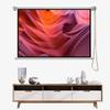 ZYXQQJ Manual Pull Down Projector Screen 40" 50" 60" Movie Screen 16:9 4:3 4K HD Retractable Ceiling Wall Mount Projection Screen(16:9,40") view 1
