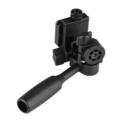 BORTT 3-Way pan tilt Head 3-Way Pan Tilt Head 360 Panoramic 3KG Payload with Handle Quick Release Plate Universal 1/4 Mounting for Camera Tripod Mounting, Black