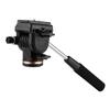 BORTT Panoramic Head for Tripod Professional Camera Video Fluid Drag Pan Head Damping Tripod Head 6kg Load Capacity with Handle 1/4 Inch Quick Release Plates Compatible with s Camcorders, Black view 2
