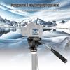 BORTT Panoramic Head for Tripod Professional Camera Video Fluid Drag Pan Head Damping Tripod Head 6kg Load Capacity with Handle 1/4 Inch Quick Release Plates Compatible with s Camcorders, Black view 3