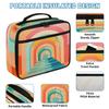 Backpack with Lunch Box Travel Backpack Abstact Rainbow Lunch Bag & Laptop Backpack Bookbag Insulated Lunchbox Freezable Lunch Bag Waterproof Daypack view 4