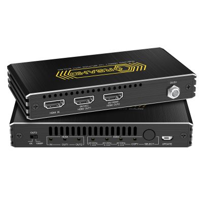 CORSAHD 8K@60Hz 4K@120Hz HDMI 2.1 Splitter 1 in 2 Out,48 Gbps,HDCP 2.3,Supports VRR,ALLM,HDCP Bypass,EDID,Duplicate/Mirror/Copy,Downscale,HDR,Dolby Vision Atmos,Soundbar