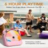 Portable CD Player with Bluetooth, Rechargeable Wireless Mini Desktop for Home with HiFi Speaker, Cute CD Player Remote Control, LCD Display, Supports CD/FM Radio/USB/AUX/Timer/Repeat, Pink view 3