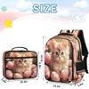 Backpack with Lunch Box Travel Backpack Cat Eggs Lunch Bag & Laptop Backpack Bookbag Insulated Lunchbox Freezable Lunch Bag Waterproof Daypack view 2