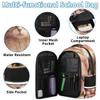 Backpack with Lunch Box Travel Backpack Cat Eggs Lunch Bag & Laptop Backpack Bookbag Insulated Lunchbox Freezable Lunch Bag Waterproof Daypack view 3