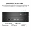 Surface Dock 2,Surface Docking Station 2 with 199W Power Supply,Type-C 4K Display Port*2,USBA*2/Type C*2 Data Transmission,1G Ethernet,Audio Compatible with Surface Laptop,Go,Pro 11/10,Book 3/2 view 2