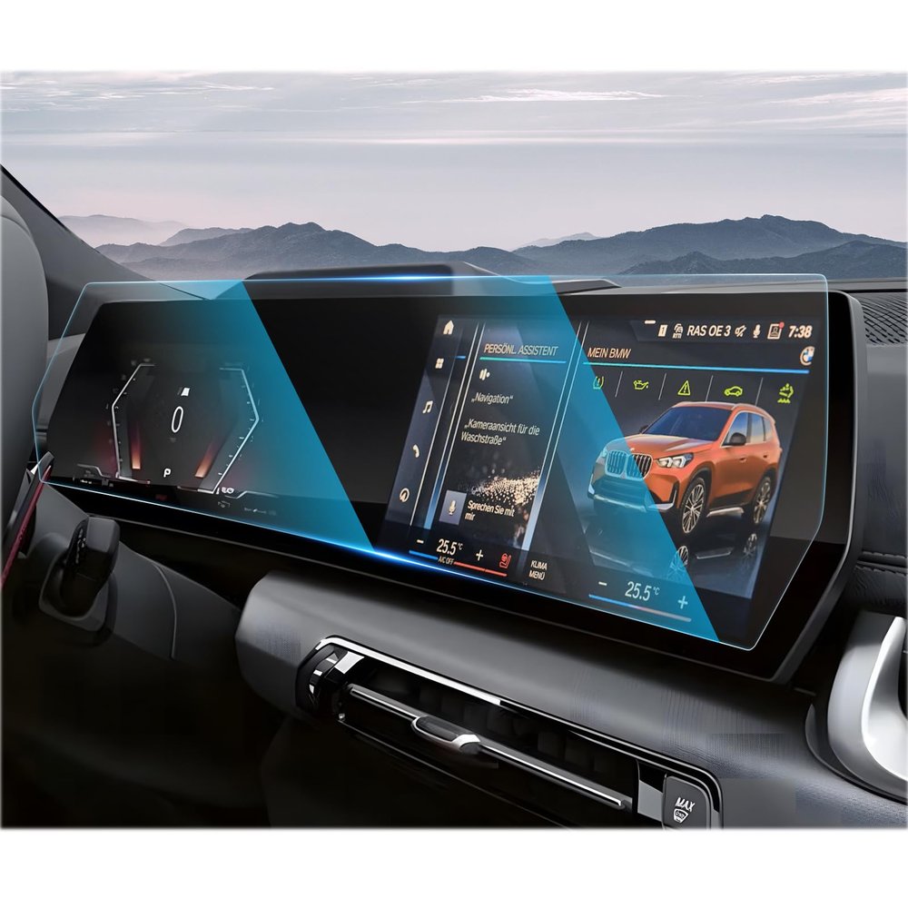 CDEFG For 2024 2025 2026 BMW X1 U11 iX1 Sonata Screen Protector -All-in-One 9H HD Tempered Glass for BMW X1 xDrive28i, M35i Touchscreen Accessories