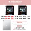 aMZCaSE for iPad Pro 13 inch Case with Keyboard (M5/M4) 2025/2024, Keyboard for iPad Pro 13 with Detachable Cover Case, Smart Sleep/Wake & Pencil Holder, Light Pink view 2