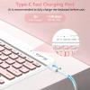aMZCaSE for iPad Pro 13 inch Case with Keyboard (M5/M4) 2025/2024, Keyboard for iPad Pro 13 with Detachable Cover Case, Smart Sleep/Wake & Pencil Holder, Light Pink view 3