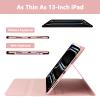 aMZCaSE for iPad Pro 13 inch Case with Keyboard (M5/M4) 2025/2024, Keyboard for iPad Pro 13 with Detachable Cover Case, Smart Sleep/Wake & Pencil Holder, Light Pink view 4
