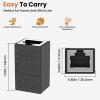 ZDRU RJ45 Ethernet in-line Adapter Keystone Coupler for Cat8/Cat7/Cat6/Cat5e/Cat5, Female to Female Ethernet Cable Extender for PC Router Modem PS5 Xbox (6 Pack Black) view 2
