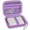 Case Compatible with GL SFT1200/ MT3000/ AXT1800/ MT1300/ A1300/ AR750S-Ext for Glinet Travel Router Wireless, Portable WiFi Storage Holder for Ethernet Cable & Power Adapter (Box Only) - Purple view 1