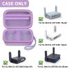 Case Compatible with GL SFT1200/ MT3000/ AXT1800/ MT1300/ A1300/ AR750S-Ext for Glinet Travel Router Wireless, Portable WiFi Storage Holder for Ethernet Cable & Power Adapter (Box Only) - Purple view 2