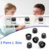 3 Pairs Memory Foam Eartips Ear Buds for Sony WF-1000XM5, Ear Tips Replacement Sony Ear Piece Foam Tips for WF-1000XM5 Fit Charging Case(Matt Surface, L) view 2