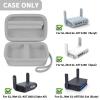 Case Compatible with GL SFT1200/ MT3000/ AXT1800/ MT1300/ A1300/ AR750S-Ext for Glinet Travel Router Wireless, Portable WiFi Storage Holder for Ethernet Cable & Power Adapter (Box Only) - Grey view 2