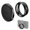 NEEWER Round Lens Hood for X100V/X100VI, Prevents Flare & Reflection, Not Compatible with Traditional Round Filters, Black, CA086 view 1