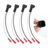 4PCS 72-5600 Car Speaker Adapter/Speaker Harness,Speaker Harness Adapter Replacement Connect Speakers to Wiring System,Speaker Wire Connections Compatible with Ford Lincoln (72-5600) view 1