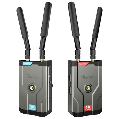 4K Wireless HDMI Transmitter and Receiver, 500FT/60MS Low Latency HD Extender Kit with HDMI Loop Out, 2.4/5GHz Dual-Band Full HD for Video Tx&Rx Camera/Laptop/Monitor/TV/Projector/Netflix