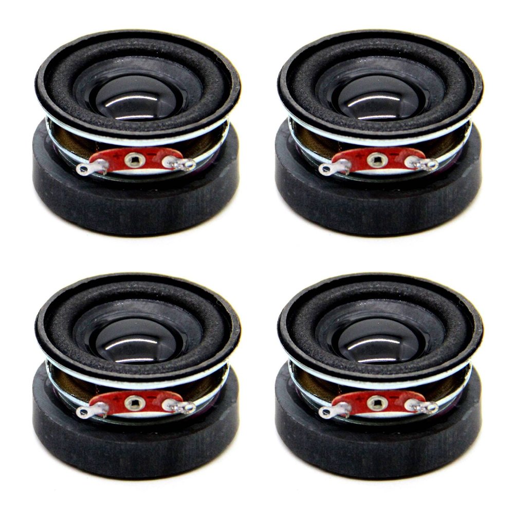 Beuiouer 4PCS 1.5 Inch Audio Speaker 4 3W 40mm Bass Multimedia Loudspeaker DIY Sound Mini Speaker for Home Theater, Black, 500320170