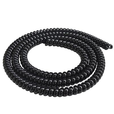 Beuiouer 6 PC 1M E-Bike Cable Pipe Protection Spiral Wrap Winding Cable Wire Protector Cover Tube TPU for Scooter Motorcycle, Black
