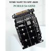 Beuiouer M.2 SSD to U.2 Adapter 2in1 M.2 NVMe and SATA-Bus NGFF SSD to PCI-E U.2 SFF-8639 Adapter PCIe M2 Converter,without Shell, black, 500270785A2 view 3