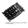 Beuiouer M.2 SSD to U.2 Adapter 2in1 M.2 NVMe and SATA-Bus NGFF SSD to PCI-E U.2 SFF-8639 Adapter PCIe M2 Converter,without Shell, black, 500270785A2 view 4