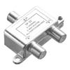 Beuiouer Digital 2 Way Coaxial Cable Splitter 5-2400MHz, RG6 Compatible, Work with Analog/Digital TV Connections and Internet, Silver, 500317624 view 1