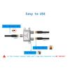 Beuiouer Digital 2 Way Coaxial Cable Splitter 5-2400MHz, RG6 Compatible, Work with Analog/Digital TV Connections and Internet, Silver, 500317624 view 2