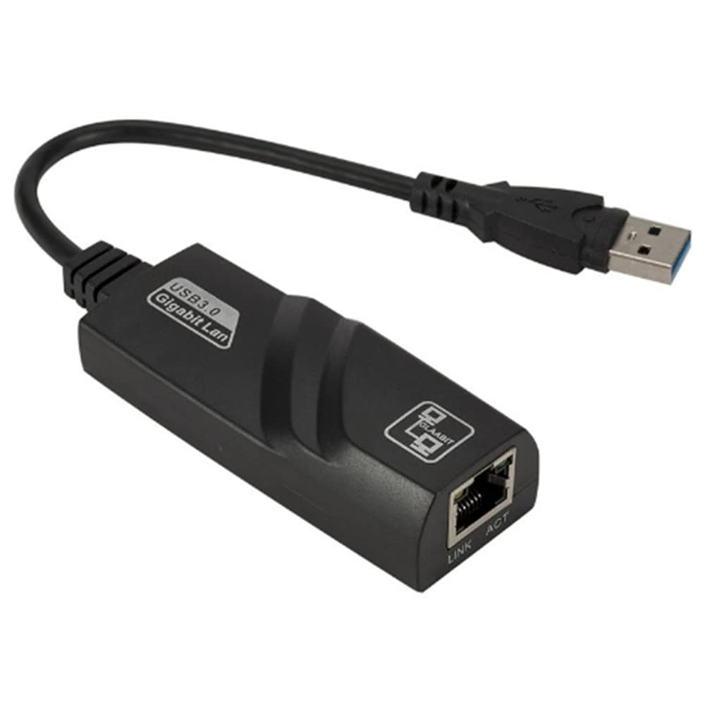 Beuiouer USB 3.0 to Gigabit LAN Card USB Ethernet Adapter 1000 Mbps Network Card for Android Tv Laptop Desktop, Black, 500370744