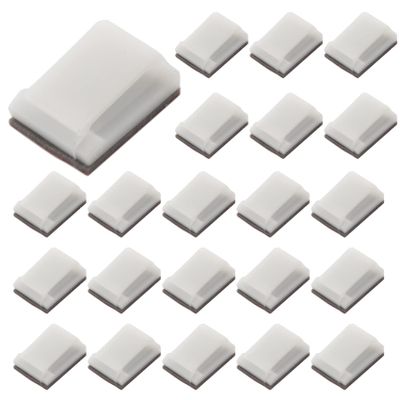 Beuiouer Self-Adhesive LED Strip Light Mounting Brackets and Clips,LED Light Strip Clips,LED Strip Light Holder (100-PACK White)
