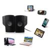 Beuiouer Mini Portable USB Stereo Speakers Line Controller Soundbar for Laptop Mp3 Phone Music Player PC with Clip view 3