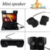 Beuiouer Mini Portable USB Stereo Speakers Line Controller Soundbar for Laptop Mp3 Phone Music Player PC with Clip view 4