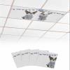 4 Pack Fluorescent Light Cover Drop Ceiling Supplies 4 x 2 ft Magnetic Light Shade Pet Dogs Dressed Blue Sweater Balloon Flags Retro Linen Eye Relieving Light Filters for Office Library Hospital view 2