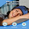 LC-dolida Sleep Headphones Wireless Bluetooth Headbands, Women Sports Earphones Sweat Head Bands, Over-Ear Headphones Headbands for Women's Hair Ultra-Thin Perfect for Side Sleepers Workout Yoga view 4