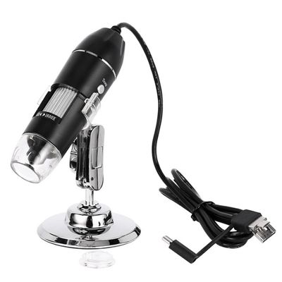 Beuiouer 1600X Digital Microscope Camera 3In1 USB Portable Elec Microscope for Soldering LED Magnifier for Cell Phone Repair, black