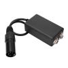 Aviation Headset Adapter GA Dual Plugs to XLR 5 Pin Male Adapter Headphone Extension Cable view 3