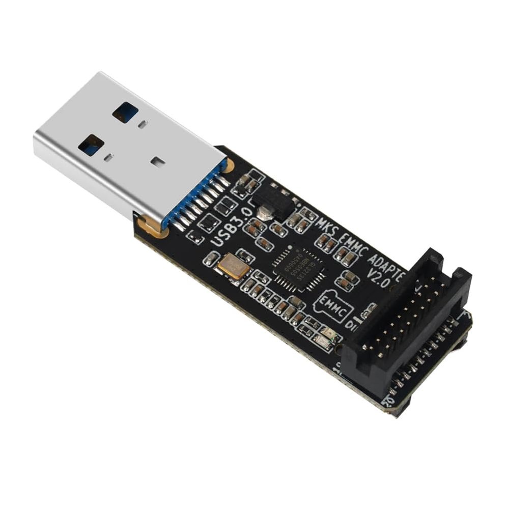 Beuiouer for MKS EMMC-ADAPTER V2 USB 3.0 Card Reader for MKS EMMC Module Micro-SD TF Card MKS Pi MKS SKIPR Spare Parts Parts, Black, 500452736