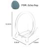 Clear Speaker Stand Holder Mounts for Echo Pop, Acrylic Stable Stand Desktop Holder Protect for Echo Pop Speaker view 4