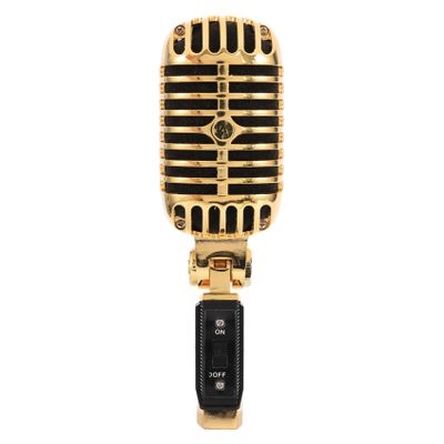 Beuiouer Professional Wired Vintage Classic Microphone Dynamic Vocal Mic Microphone for Live Performance Karaoke(Gold), 500288609A1