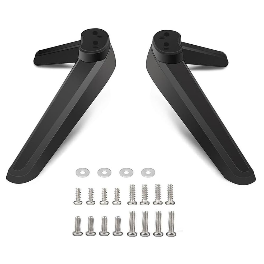 Beuiouer Universal TV Stand, Table Top TV Stand Base Replacement, TV Base Pedestal Feet TV Stand Mount Legs 17mm-20mm Easy to Use