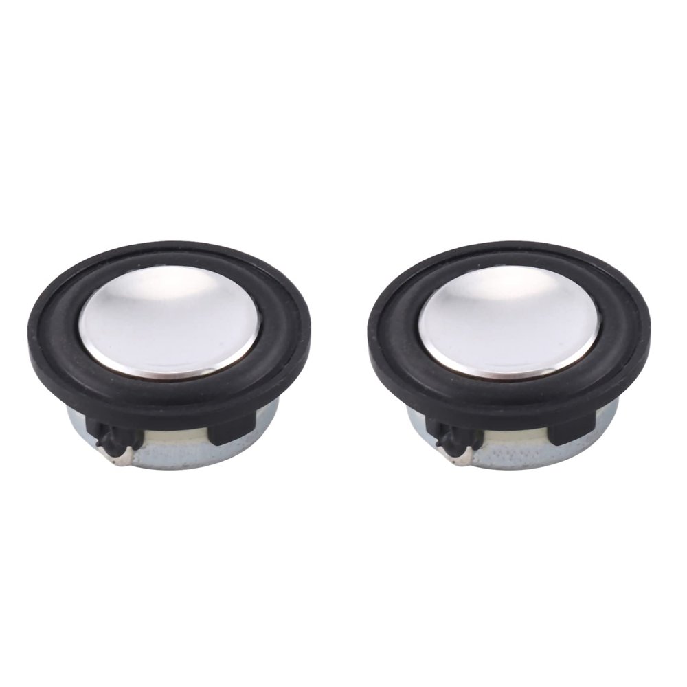 Beuiouer 2PCS Audio 1 Inch 28MM Mini Speaker 4 Ohm 2W Loudspeaker DIY Sound Mini Speaker for Home Theater, Black, 500354603A2
