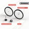 Beuiouer 2 Piece EP LP Vinyl Record Label Cleaning Protective Sleeve Black MS+Silica Gel Waterproof Cleaning Clip Record Holder view 2