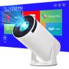 Mini portable smart tv video Projector true 4K support with WiFi and Bluetooth,1080P, Android 11.0 OS,180 Rotatable,Netflix, YouTube, HDMI, USB flash driver,iPhone and Android Phone laptop Compatible view 1