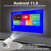 Mini portable smart tv video Projector true 4K support with WiFi and Bluetooth,1080P, Android 11.0 OS,180 Rotatable,Netflix, YouTube, HDMI, USB flash driver,iPhone and Android Phone laptop Compatible view 2