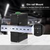 Steloproad Industrial 8 Port LED Screen PoE Network Transceivers with 1x10G SFP+ Fiber Port, 10/100/1000M Ethernet RJ45 Ports Fiber Media Converter, Full/Half Duplex auto-negotiation Used in pairs view 4
