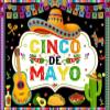Pnylzzyxh Cinco De Mayo Backdrop Mexico Fiesta Photo Backdrop Stripes Sombrero Guitar Cactus Taco Chilly Avocado Photography Backdrop for Fiesta Party Decorations Banner Studio Props 12x10ft view 1