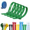 100PCS Buckle Self-Locking Premium Nylon Cable Wire Ties,Cable Ties Reusable Zip Ties,Releasable Nylon Cable Tie,Nylon Strap with Buckle,Adjustable Wire Ties for Office Home Garden (Green, 5 * 300mm) view 1
